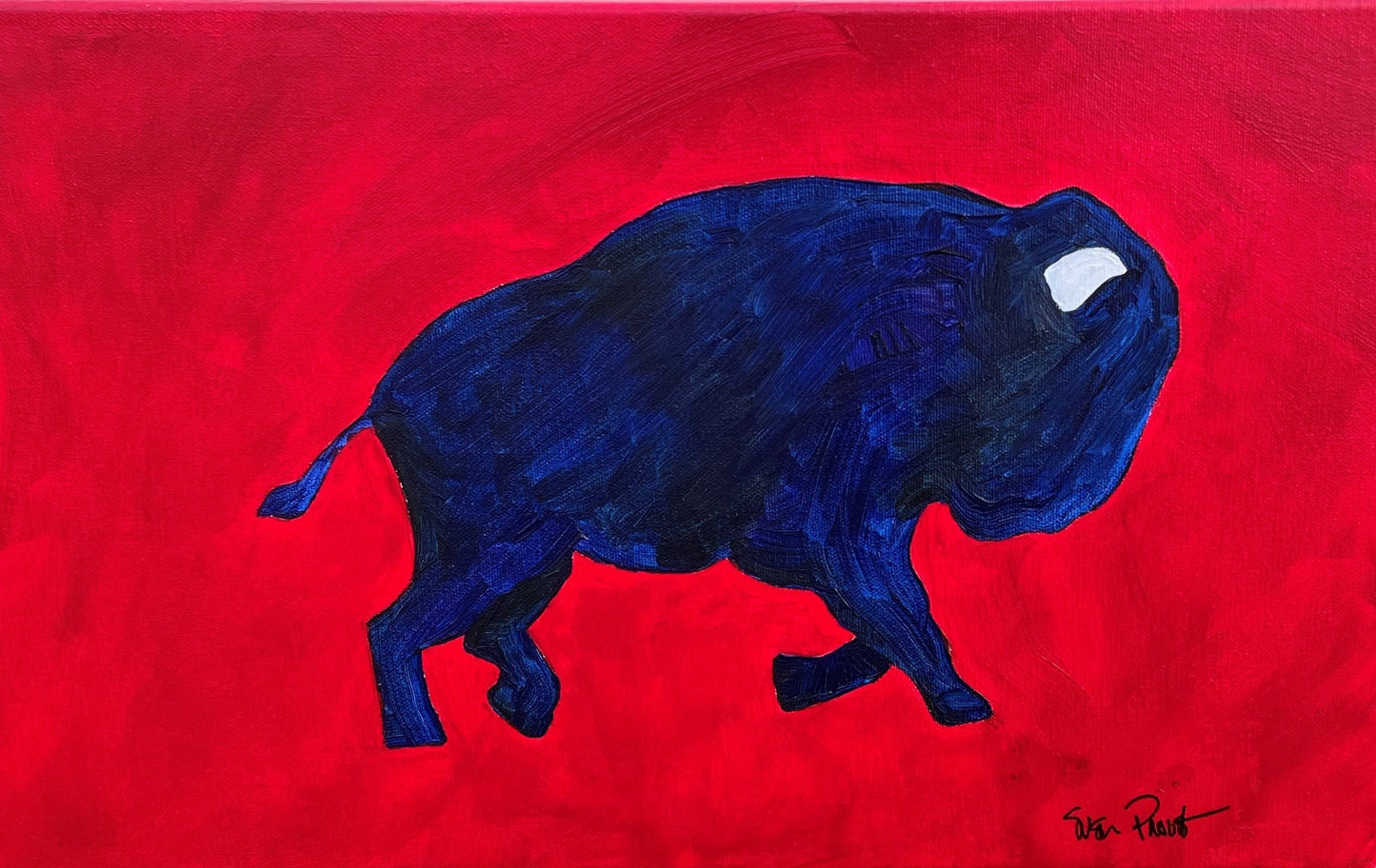 RED WHITE AND BUFFALO